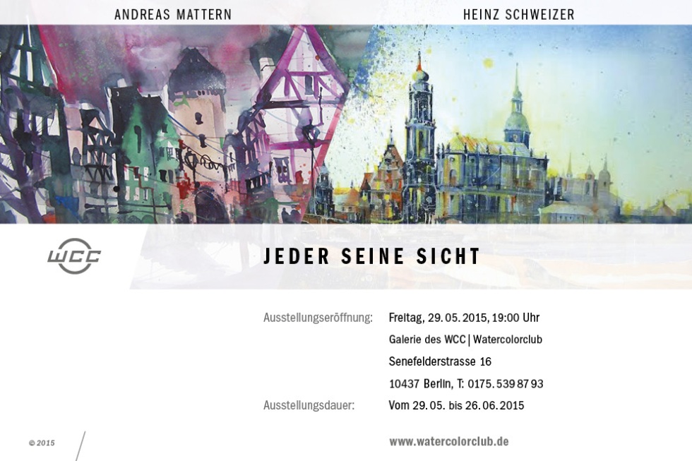 Ausstellung Heinz Schweizer und Andreas Mattern
